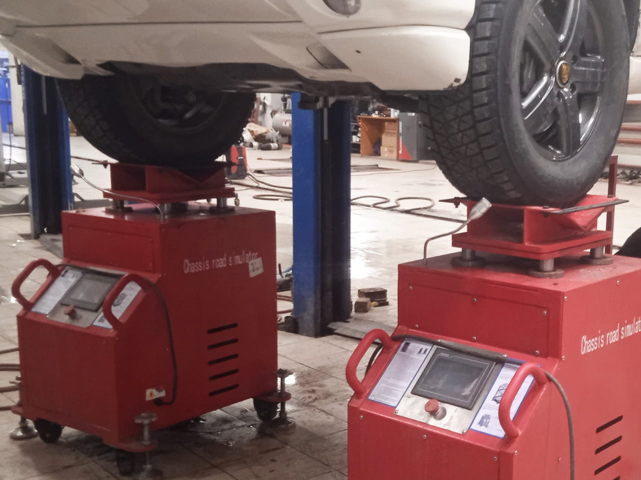 Диагностика пневмоподвески на дорожном симуляторе