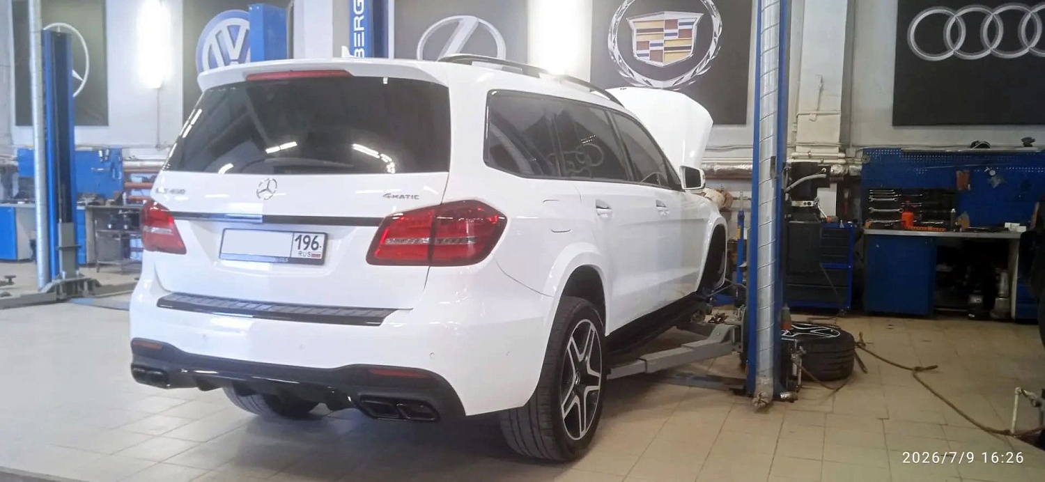 Успешный ремонт пневмоподвески Mercedes-Benz GLS 450